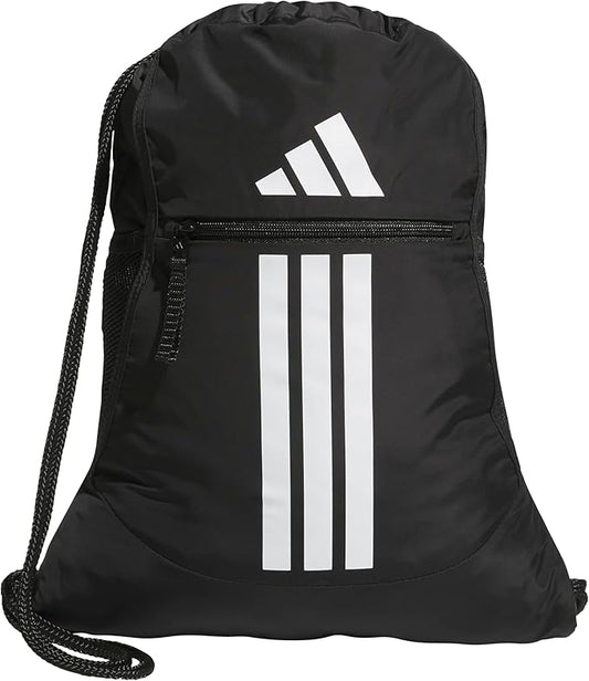 adidas Alliance Sackpack – Drawstring Backpack for Sports, Small Gym Bag
