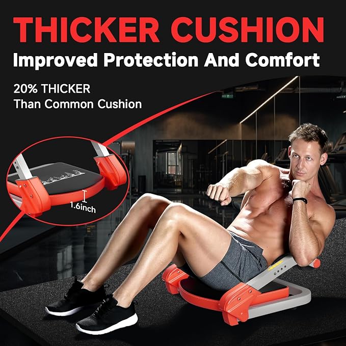 Ab Trainer/Crunch Machine, Ab Workout Equipment, 4 Adjustable Resistance, Ab Machine for Stomach Workout, 350 LBS Weight Capacity, Automatic Rebound, Ab Core Machine,Fitness Equipment for Home
