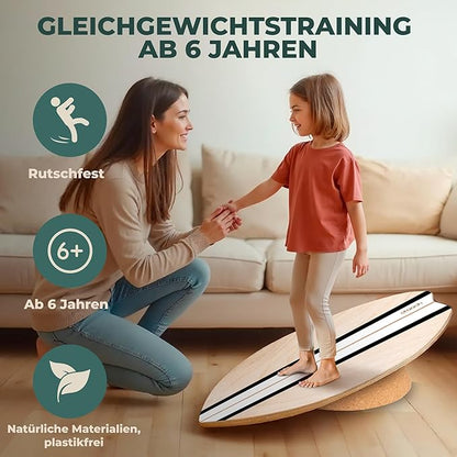 STAASH® Balance Board – Starter (Board + Roller) or Full Kit (w/Mat, Ball & Disc) – Core Balance Trainer for Fitness, Rehab, Surf – Free Coaching Videos