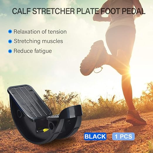 Foot Rocker Calf Stretcher Ankle Plantar Board for Achilles Tendonitis, Muscle Stretch, Feet and Shin Splint Pain Relief - Improve Calf Flexibility, Ankle Mobility - Black