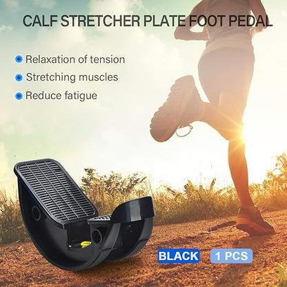 Foot Rocker Calf Stretcher Ankle Plantar Board for Achilles Tendonitis, Muscle Stretch, Feet and Shin Splint Pain Relief - Improve Calf Flexibility, Ankle Mobility - Black