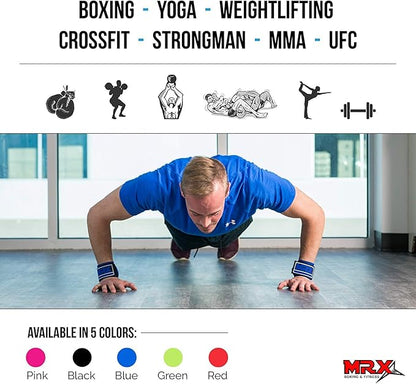MRX Weight Lifting Wrist Wraps for Wrist Support Lifting Straps Gym Bodybuilding Training Workout for Men and Women