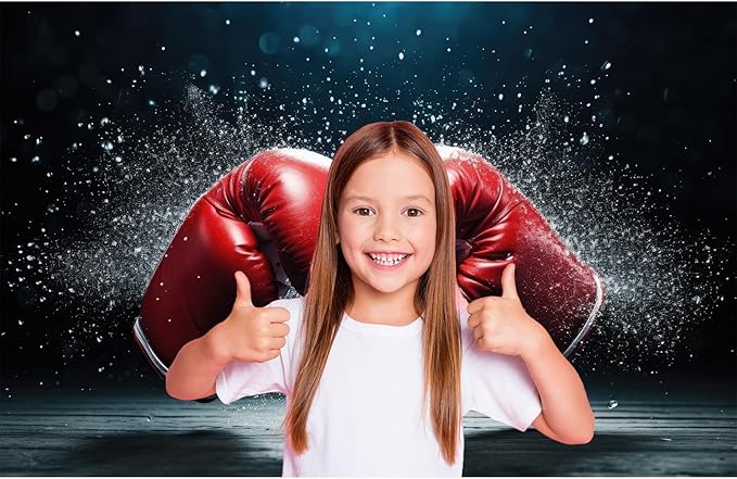 Red Boxing Gloves Backdrop Boxer Backdrop Dark Black Wall Boxing Sport Gym Photography Background Boxing Athletics Party Backdrop Decorations Retirement Birthday Studio Props Wallpaper 20x10ft