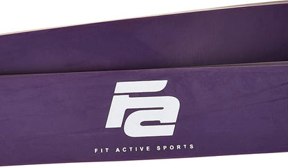 Fit Active Sports Resistance Workout Exercise Bands for Home, Gym, Stretching, Strength Training, Weightlifting, Pull Up Assist - Indoor and Outdoor Use