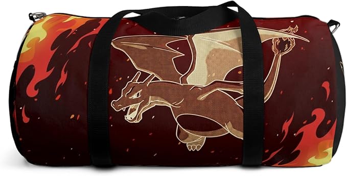Anime Gym Bag for Women Men - Large Capacity Waterproof Workout Fitness Travel Sports Bags Fashion Street Camping ExpandaCLe Carry On Duffle Bag For Couple (CRZRD) PTY