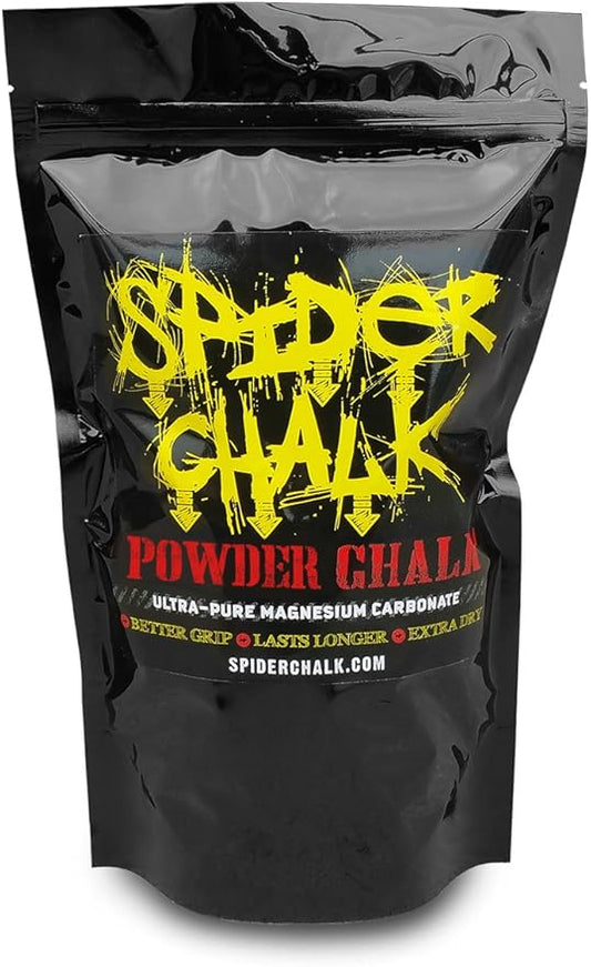 Spider Chalk Powder Chalk - Lab-Grade Powder - Bulk Gym Chalk for Weightlifting, Powerlifting, and Rock Climbing. Made in the USA