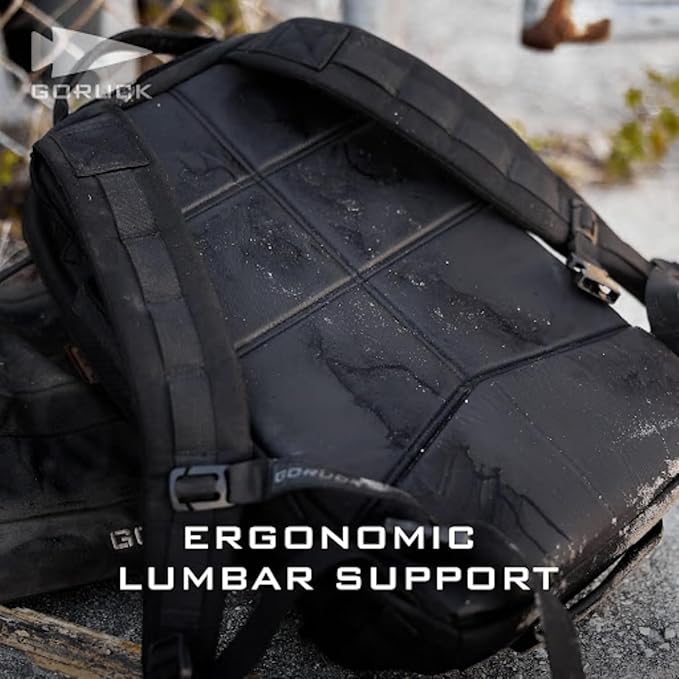 GORUCK Rucker 4.0 15L Black - Purpose Built Rucking Backpack, Military Weight Training Rucksack w/Ruck Plate Pocket and Extra Padded Straps