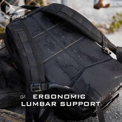 GORUCK Rucker 4.0 15L Black - Purpose Built Rucking Backpack, Military Weight Training Rucksack w/Ruck Plate Pocket and Extra Padded Straps