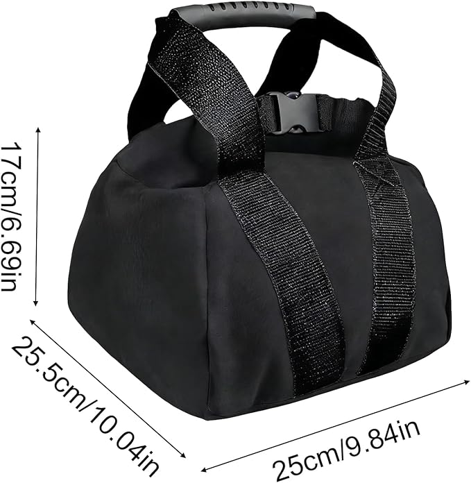 Kettlebell Sandbag - 25.5x25x17cm Training Kettlebell, 0-35 Lbs Adjustable Weight Exercise Sandbag With Handle | Workout Sandbagss For Fitness Strength Weightlifting Yoga Home Gym