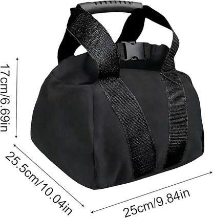 Kettlebell Sandbag - 25.5x25x17cm Training Kettlebell, 0-35 Lbs Adjustable Weight Exercise Sandbag With Handle | Workout Sandbagss For Fitness Strength Weightlifting Yoga Home Gym