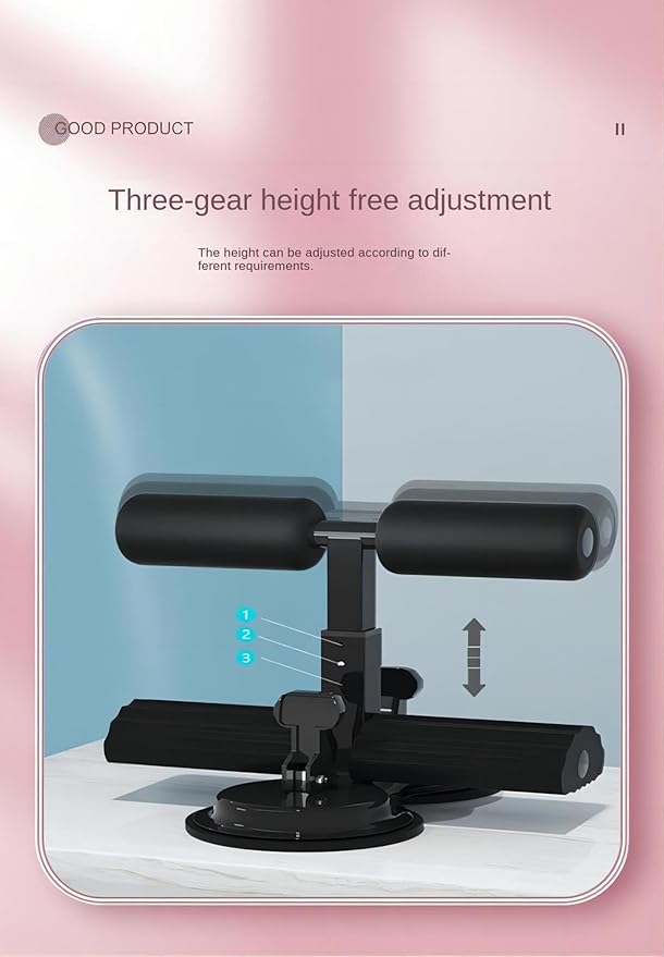 KAYNO Sit Up Exercise Equipment,Indoor Floor Sit-Up Aid with Suction Cups, Abdominal Exercise Equipment, Adjustable Height.