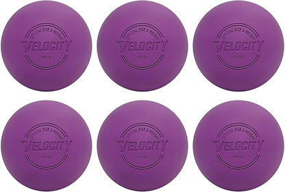Velocity Lacrosse Balls - 1, 2, 3, 6, 12, 18, 24, 36, 60 and 120 Packs - for Practice, Official NFHS and College Approved Size