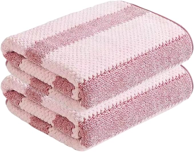 2-Pack Microfiber Bath Towels (27x54 Inches) - Ultra Soft & Quick Dry, 3X Absorbency, Lightweight for Gym, Yoga, Travel & Spa - Perfect for Home, Fitness & Post-Workout