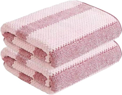 2-Pack Microfiber Bath Towels (27x54 Inches) - Ultra Soft & Quick Dry, 3X Absorbency, Lightweight for Gym, Yoga, Travel & Spa - Perfect for Home, Fitness & Post-Workout