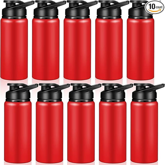CHENGU Water Bottle Bulk 20 oz Aluminum Reusable Bottles Lightweight Snap Lid Water Cups Easy Carry Leak Proof Travel Tumbler for Gym Sports Camping Hiking Fishing