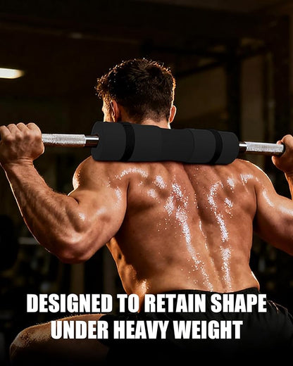 Garvee Barbell Pad, Hip Thrust Pad for Leg Training, Non-slip Thick Foam Squat Pad for Glute Support and Neck & Shoulder Protection with Two Straps, Fits All Olympic Barbell and Smith Machine