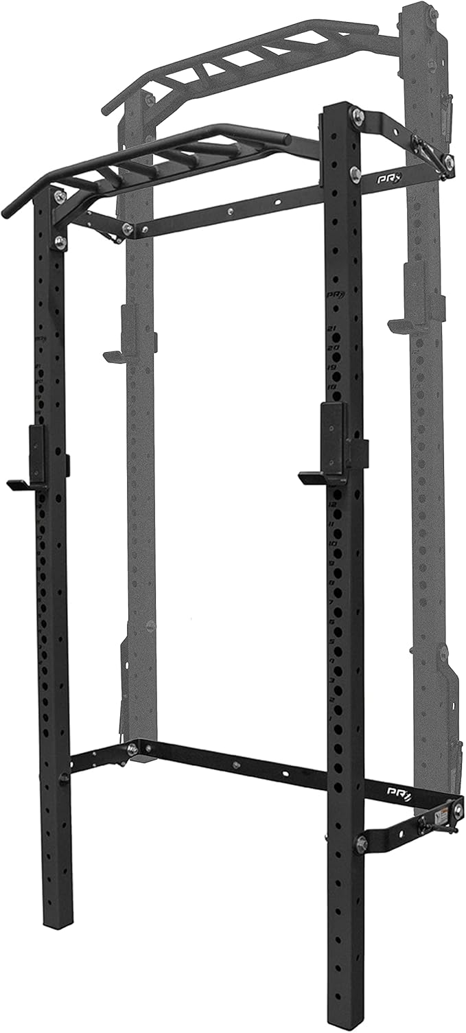 PRx Performance Profile® PRO Squat Rack 3x3 with Kipping or Multi-Grip Pull Up Bar, 89" or 95" Uprights As Seen On Shark Tank Wall Mounted Home Garage Gym Exercise System