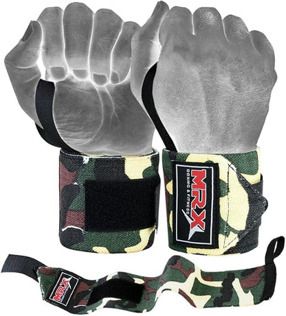 MRX Weight Lifting Gym Training Wrist Wraps for Wrist Support Bodybuilding Workout Wrap Men/Women
