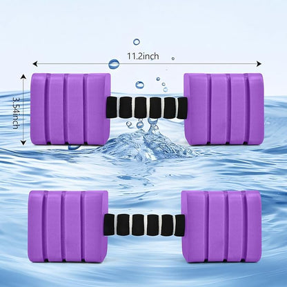 Aquatic Exercise Dumbbells, 2PCS Foam Water Weights, Aerobic Exercise Fitness Equipment Dumbbell, Dumbbells Set for Water Aerobics Weight Loss, Pool Fitness, Underwater Exercise