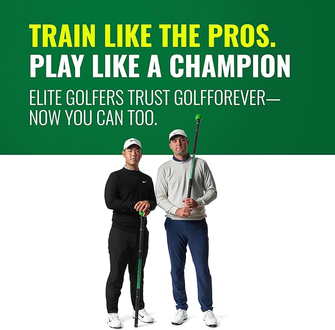GolfForever Swing Trainer – Golf Fitness & Training System for Strength, Flexibility & Swing Power – Includes Membership & Premium Training Bar for Golf-Specific Workouts