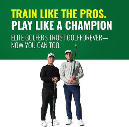 GolfForever Swing Trainer – Golf Fitness & Training System for Strength, Flexibility & Swing Power – Includes Membership & Premium Training Bar for Golf-Specific Workouts