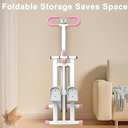 Stair Stepper for Home-Upgrade Vertical Climber Workout Machine for Full-Body Exercise Climber Fitness Equipment with Stable Frame Adjustable Handlebar