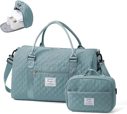 Gym Bag Womens,Travel Duffel Carry on Bag Sport Tote Bag Weekend Overnight Bag