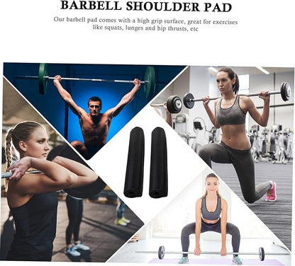 Toyvian 2Pcs Barbell Pad Shoulder Protective Squat Pads for Weightlifting High Density Neck Cushion Gym Equipment for Squats Lunges Hip Thrusts Easy Installation Non Slip