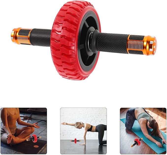 Abdominal Exercise Roller Wheel Multi-functional Workout Wheel Roller for Stomach Workout Portable Fitness Equipment for Home and Gym Use