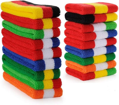 ONUPGO Sweatband Set Sports Headband Wristband Set Sweatbands Terry Cloth Wristband Wrist Sweatband Headbands Moisture Wicking Sweat Absorbing Head Band