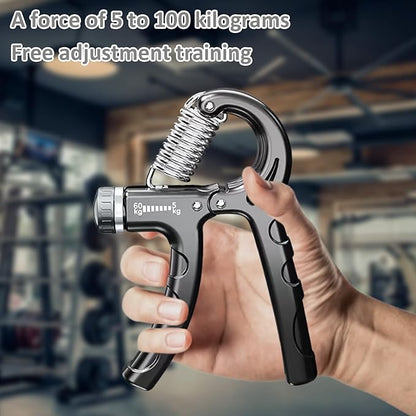 Grip Strength Trainer,Adjustable Resistance 5-60kg Hand Grip Strengthener,Hand Exerciser for Muscle Building