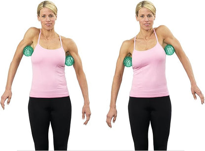OPTP Franklin Method Textured Ball Set - 2 Inflatable Massage Balls; Textured Ball Set for Self-Massage, Exercise, Muscle Tension and Myofascial Relief