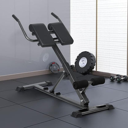 hatleues Roman Chair, Foldable Hyperextension Roman Chairs, Abdominal Exercise, Back Extension Bench, Sit Up Bench for Glute & Ab Workouts,Home Gym Full Body Extension Machine for Men Women