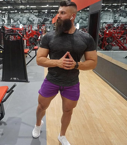 Surenow Mens Running Gym Shorts 3 Inch Breathable Lightweight Athletic Sport Shorts Training Workout Shorts with Pockets
