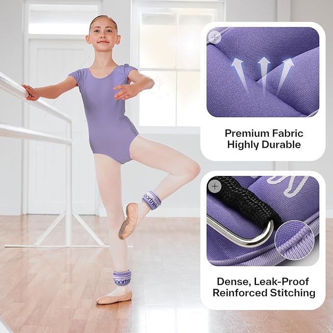 Sportneer Ankle Weights 0.5/1/2/3/5 LBS 1 Pair Wrist Leg Arm Weights for Women Men Kids Child with Adjustable Straps, Strength Weighted for Jogging Running Walking Fitness Gym Workout