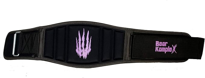 Bear KompleX Weight Lifting Belt for Men & Women - 6" Adjustable, Comfortable & Low Profile Heavy Duty Belt for Powerlifting, Cross Training, Squats & Deadlifts