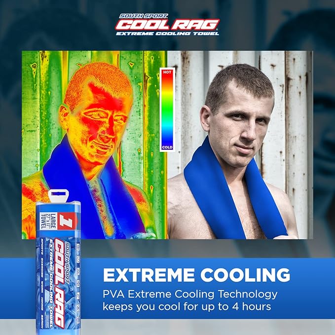 Cool Cool RAG Extreme Cooling Towel for Heat Relief - PVA Cooling Towel for Workout, Gym, Running and for Other Outdoor Sports - Cooling Rag for Neck - Cool Towel for Quick Cooling