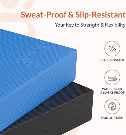 Gurus Balance Pad – High-Density Foam Balance Pad Physical Therapy for Stability & Strength, Exercise Foam Pad for Balancing, Non-Slip Lightweight Trainer for Home Gym & Rehab (Blue)
