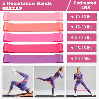 Pilates Kit for Home Workouts, Pilates Equipment Ring and Ball Set with Hip Thrust Belt, Pilates Essentials Kit for Women, Home Pilates Workout Kit for Toning & Strength
