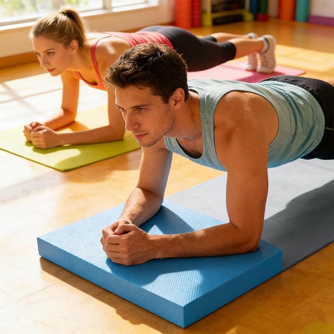 Exercise Balance Pad, Stability Trainer Pads, Non-Slip Cushioned Mat & Knee Pad, Balance Exercise Pads Cushion For For Fitness And Stability Training, Yoga, Pilates, Meditation And Fitness