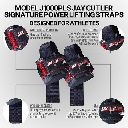 Schiek Sports Model J1000PLS Jay Cutler Signature Power Lifting Wrist Straps