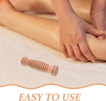 Wooden Massage Roller Stick,Anti Wood Roller Masssager Manuel en Fascia Massage Roller Body Sculpting Tools Body
