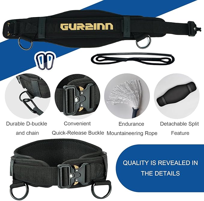 Weight Lifting Belt Gym Fitness with Quick Locking, Dip Belt with rope, Weighted Pull Up Belt for Gym Fitness Powerlifting Squat