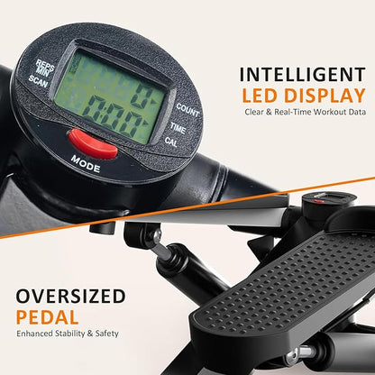 NEWBULIG Mini Stepper for Exercise at Home Stair Step Machine for Indoor Fitness Portable Home Gym Stepper for Full Body Workout 300lb Weight Capacity
