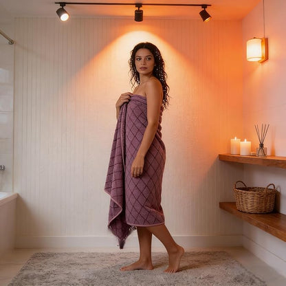 2-Pack Microfiber Bath Towels (27x54 Inches) - Ultra Soft & Quick Dry, 3X Absorbency, Lightweight for Gym, Yoga, Travel & Spa - Perfect for Home, Fitness & Post-Workout