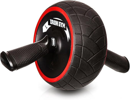 Iron Gym IRG013 Speed Abs Complete Ab Workout System, Abdominal Roller Wheel, 9.4 x 3.6 x 7.9, Black/Red