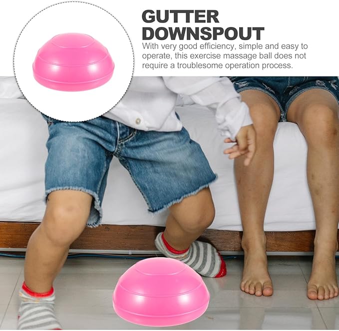 VANZACK Half Exercise Ball Trainer Inflatable Half Exercise Ball with Nonslip Base Yoga Balance for for Yoga Gym Home