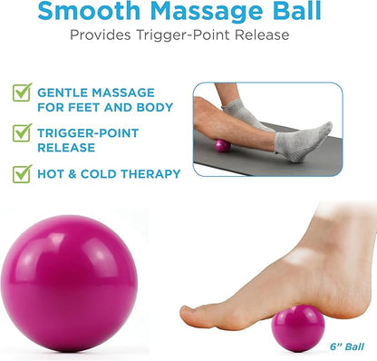 NOVA 3-in-1 Hot and Cold Massage Roller Set - Foot Roller, Gel Ball, and Peanut Roller for Plantar Fasciitis, Back Pain, Trigger Point Therapy - Deep Tissue Relief Kit with Travel Bag