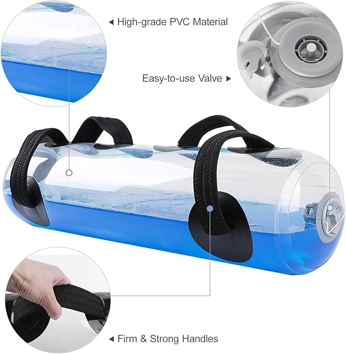 Transparent Weighted Packs Hydration Training Packs Core & Balance Trainers Portable Stability Fitness Gear for Indoor/Outdoor Training