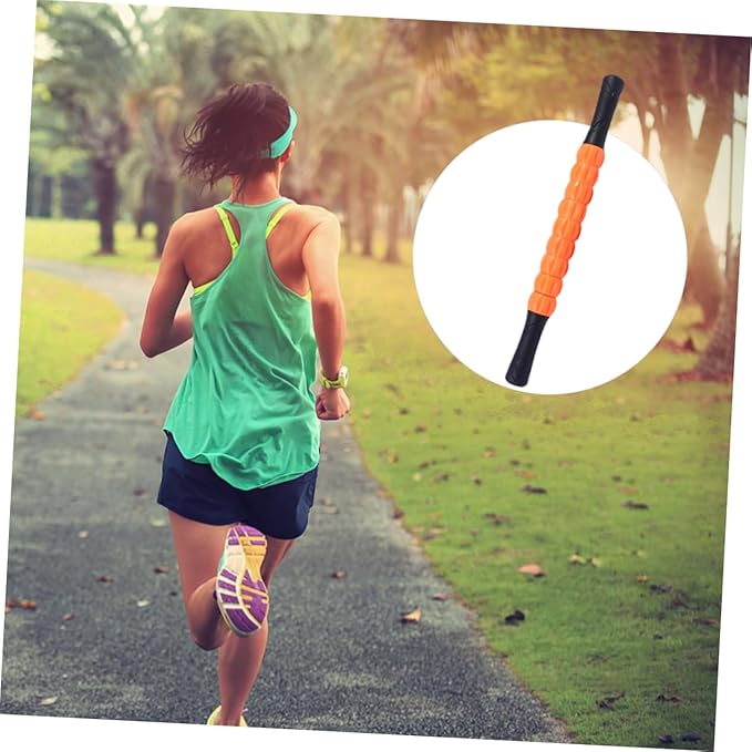 Massage Roller Stick for Muscle Relaxation and Deep Tissue Release Ergonomic Handle for Comfortable Pressure Control Portable Fitness Tool for Men and Women for Yoga and Post